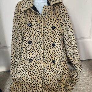 Free People Tan and Black Teddy Jacket